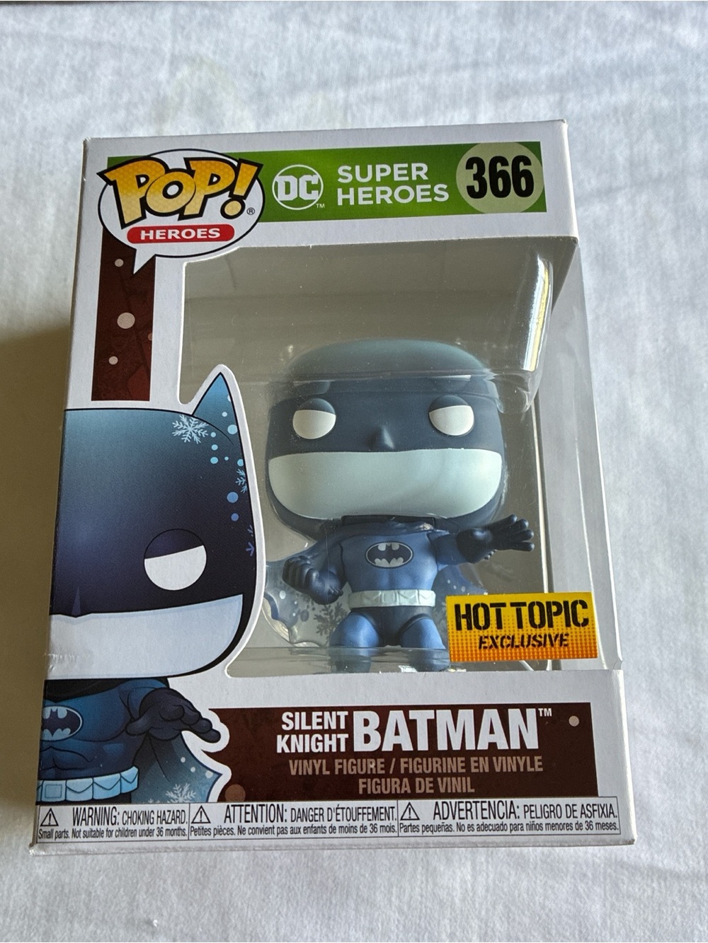 Funko Pop! Heroes Silent Knight Batman - Blue and White